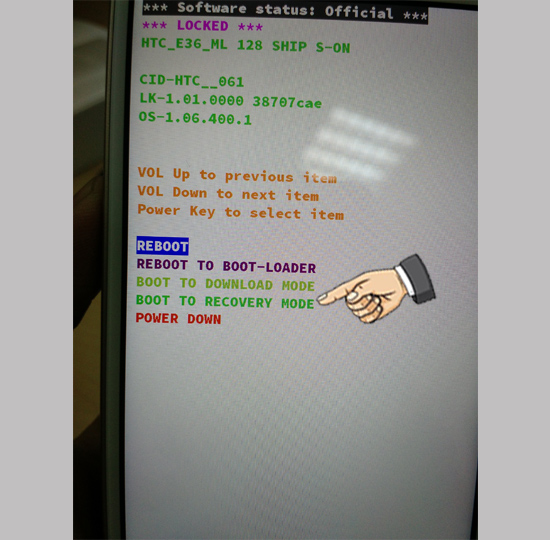 Chọn Recovery mode
